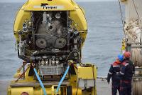 Campagne ESSNAUT 2016 - Mise à l'eau du sous-marin Nautile depuis l'Atalante