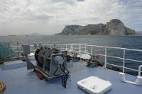 Mission MYTILOS - Plage avant de l'Europe à l'arrivée dans le détroit de Gibraltar