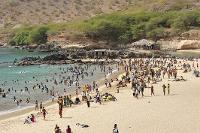 Plage de Praia aux îles du Cap-Vert