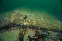 Site hydrolien Paimpol-Bréhat - Matelas en béton lesté sur le câble sous-marin (point D)