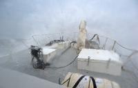 Navigation par tempête sur Le chalutier Le Précurseur