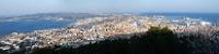 Vue panoramique sur Sète et l'étang de Thau