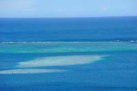 Récif barrière de Tahiti, vu depuis le littoral