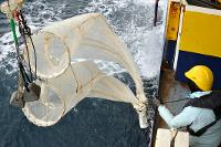 Campagne IBTS 2010 - Mise à l'eau du filet "Bongo" pour la capture du zooplancton 