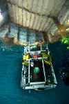 Concours de robotique sous-marine SAUC-E 08 - Robot immergé dans le bassin d'essais